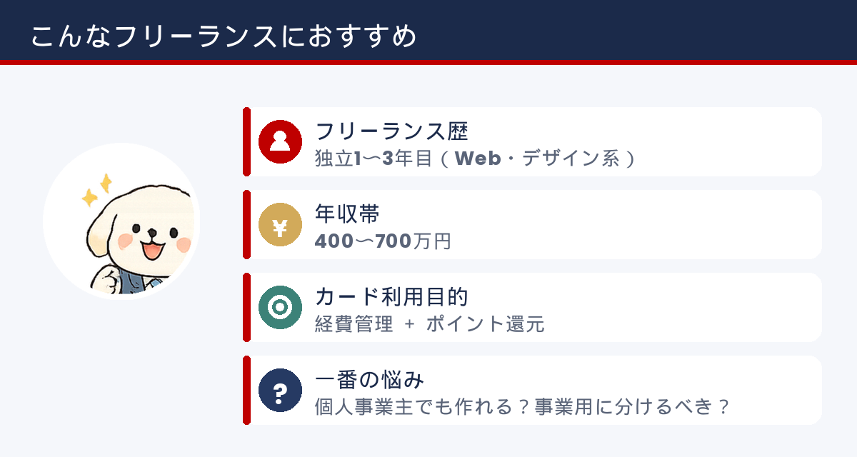 楽天カードがおすすめな個人事業主・フリーランス像