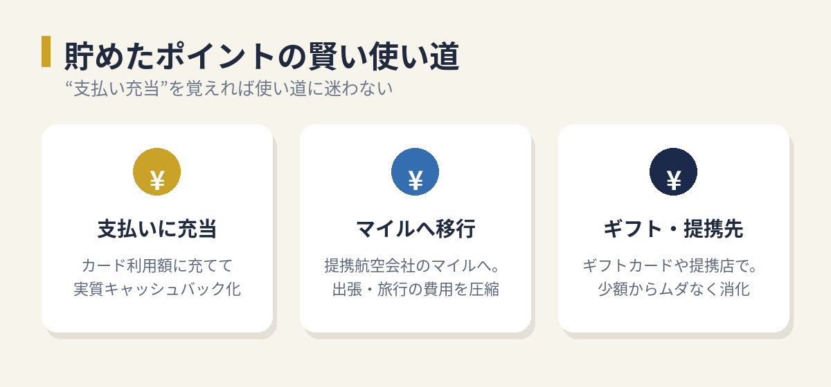 アメックスで貯めたメンバーシップ・リワードの賢い使い道