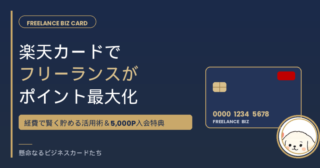 楽天カード フリーランス ポイント最大化のアイキャッチ画像