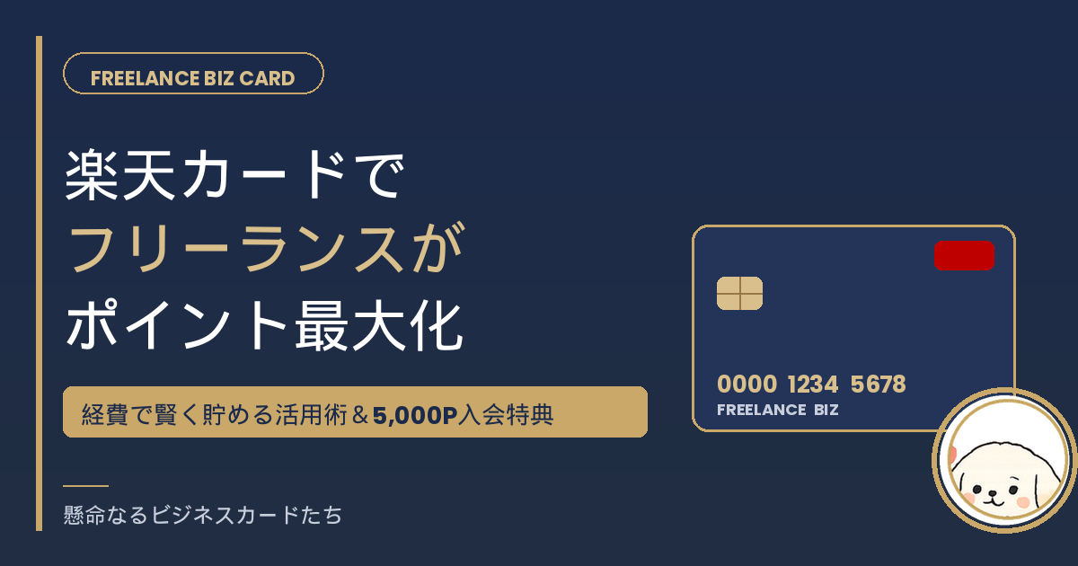 楽天カード フリーランス ポイント最大化のアイキャッチ画像