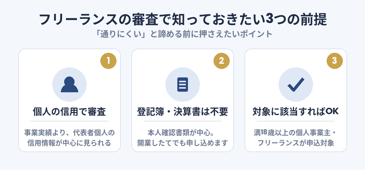フリーランスのカード審査で知っておきたい3つの前提