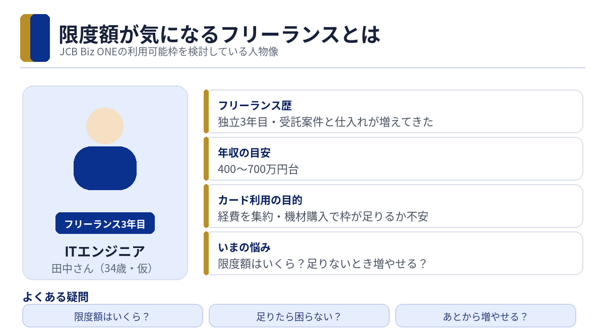 JCB Biz ONEの限度額が気になるフリーランスの人物像