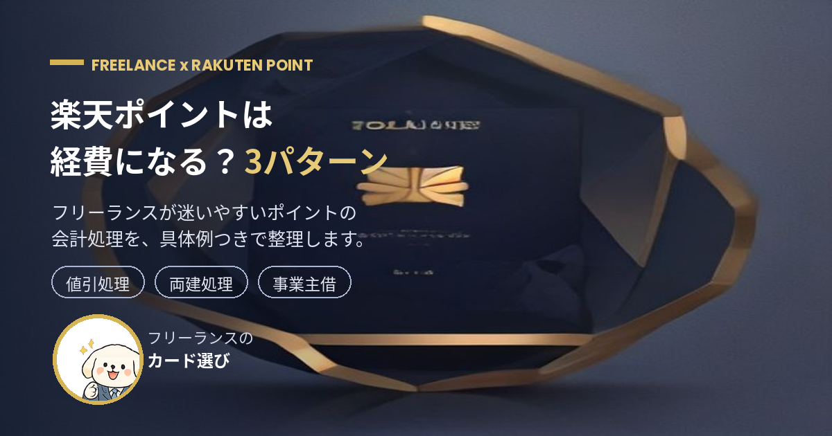 楽天ポイントは経費になる?仕訳3パターン