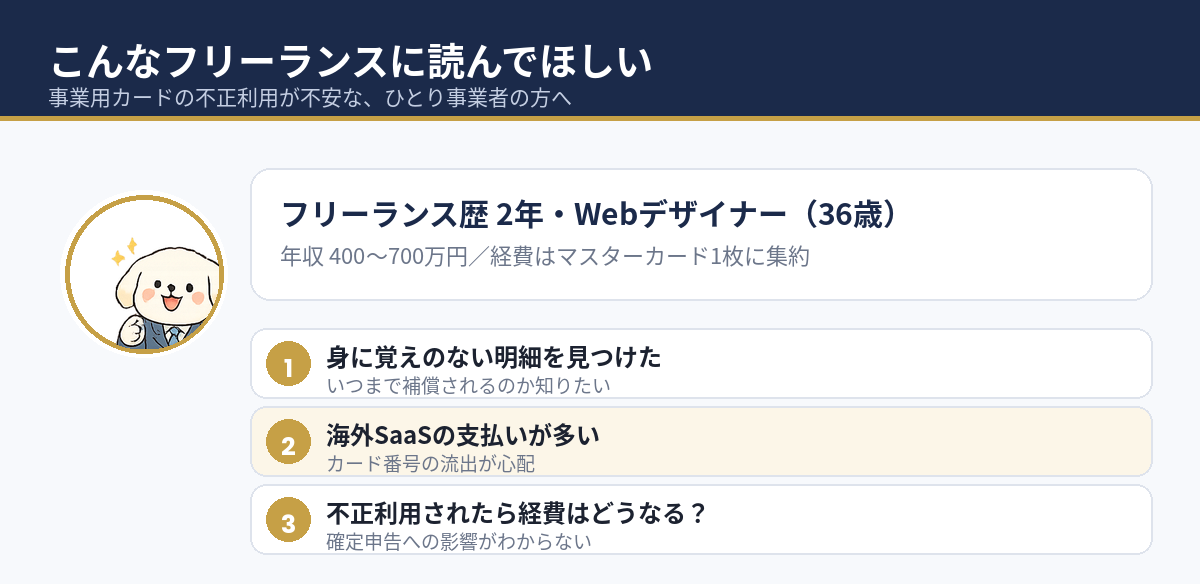 事業用のマスターカードを1枚に集約しているフリーランスに向けた記事です