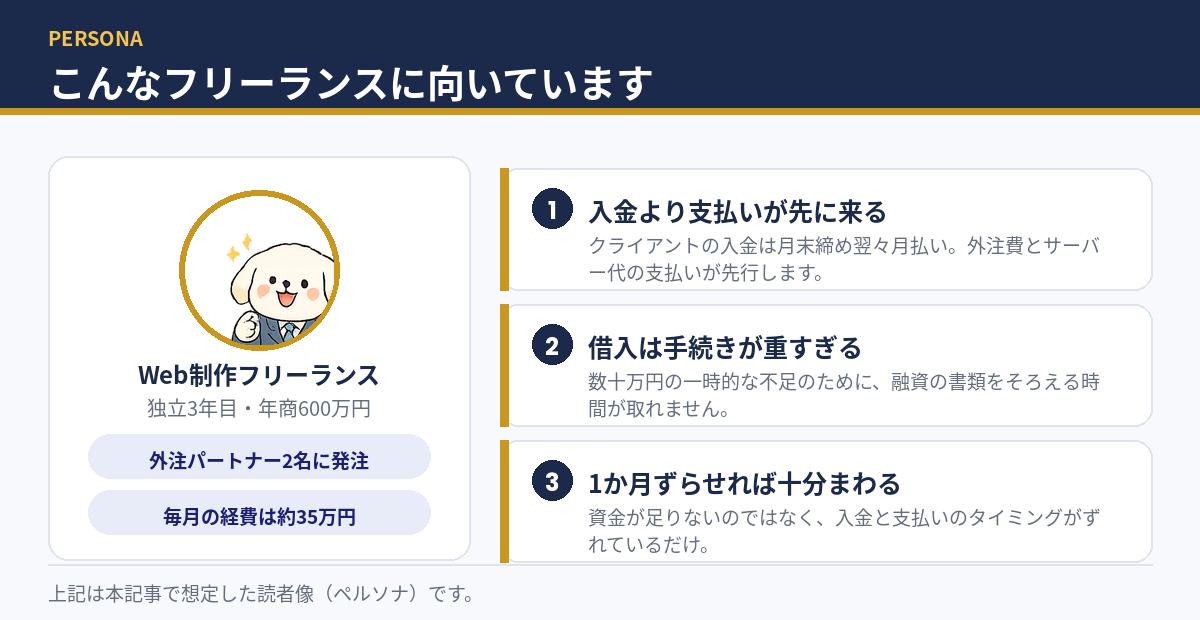 請求書カード払いが向いているフリーランス像