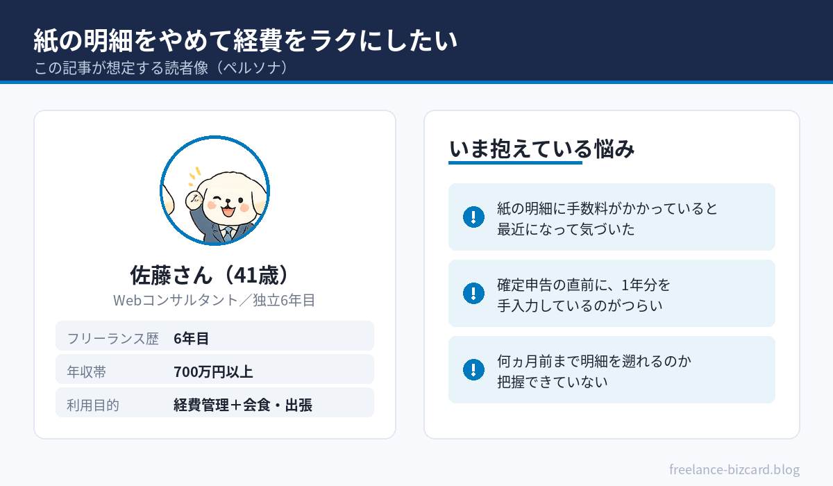 この記事が想定する読者像（ペルソナ）