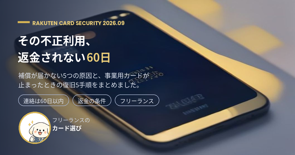 楽天カードの不正利用で返金されない原因と5つの対処手順