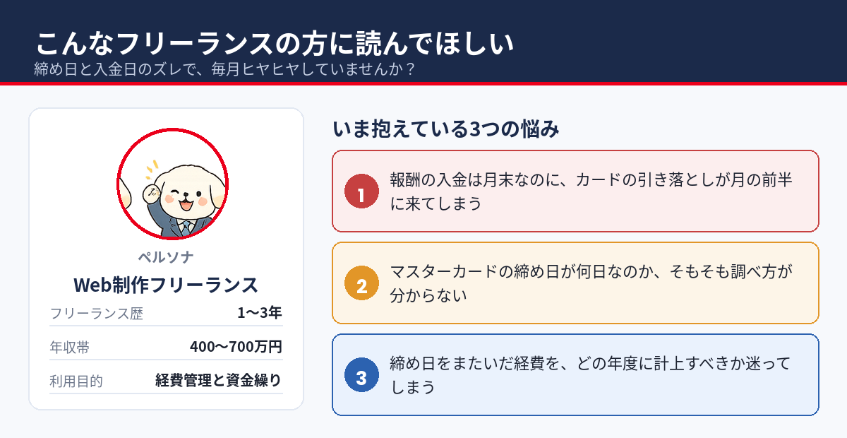 この記事の想定読者と、よくある3つの悩み