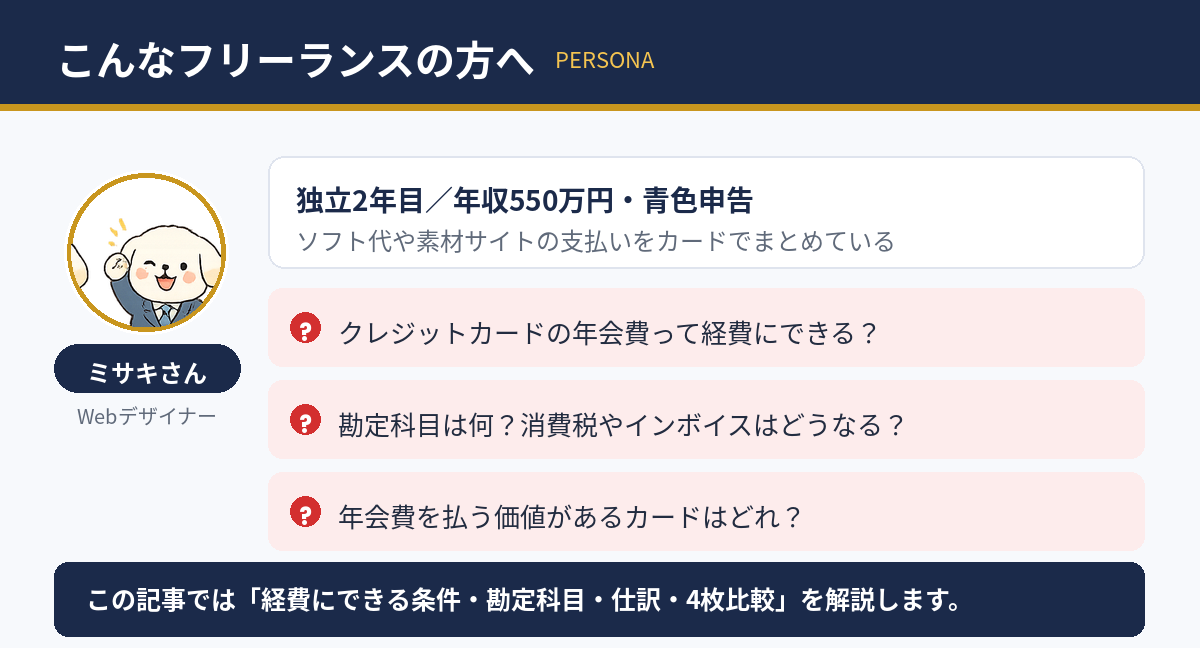 ペルソナ：独立2年目のWebデザイナー